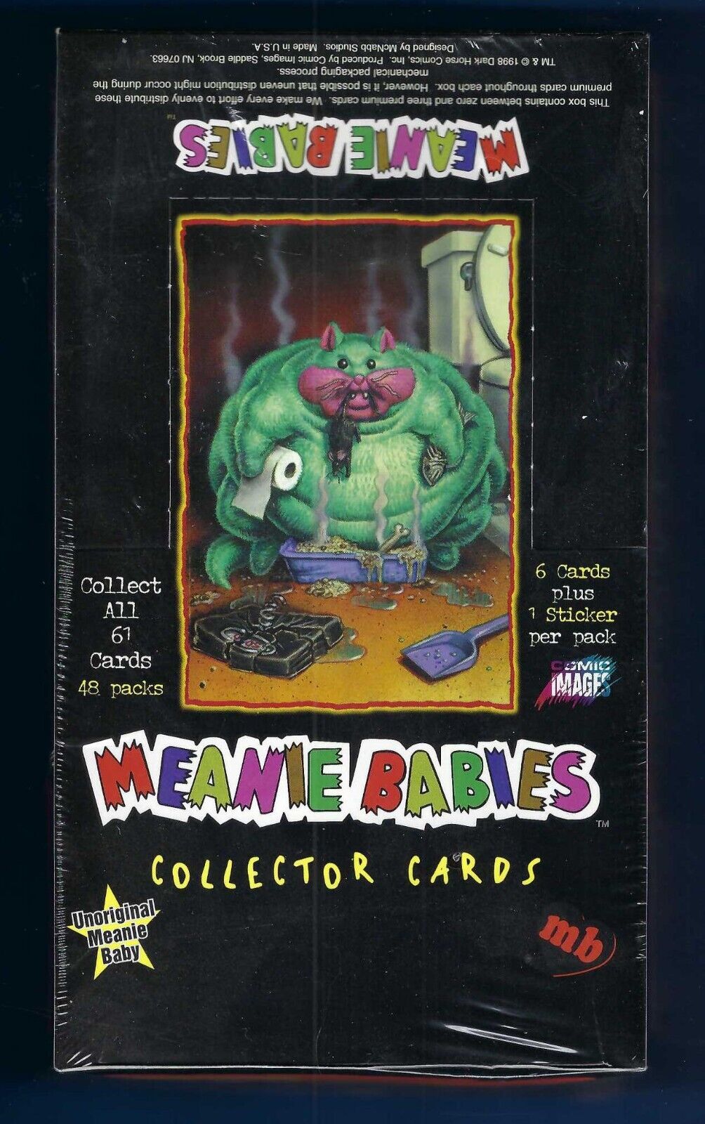 MEANIE BABIES COLLECTOR CARDS FACTORY SEALED BOX 48 PACKS 1998 BEANIES MEET GPK