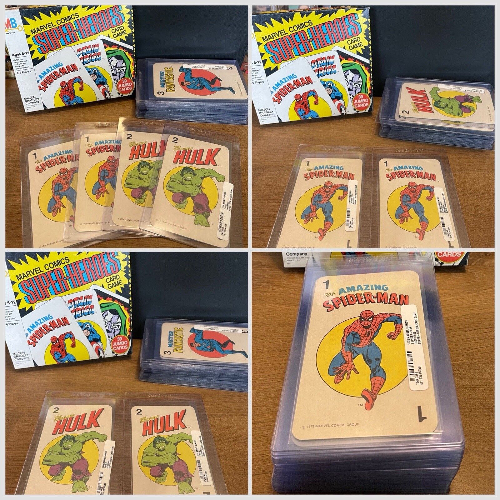 1978 Marvel Comics Super-Heroes Card Game COMPLETE W/BOX RARE ———— READ