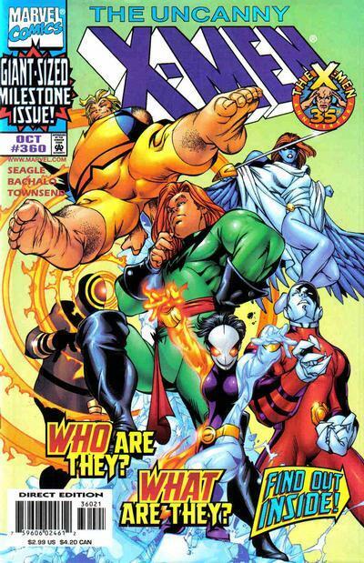 X-MEN #360 NM, Uncanny, Direct Non-Enhanced c, Marvel Comics 1998 Stock Image