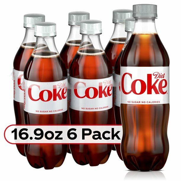 Diet Coke Bottles, 16.9 fl oz, 6 Pack Pack of 2 Total 12