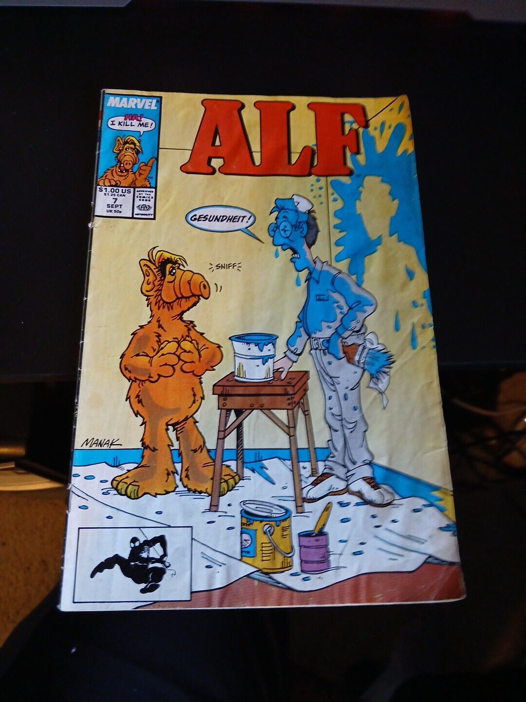 ALF Comic Book 7 September - Marvel - Gesundheit - Ha I Kill Me Alien Life Form