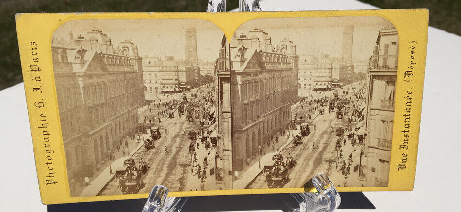 EARLY 1860\'s STEREOVIEW RUE \