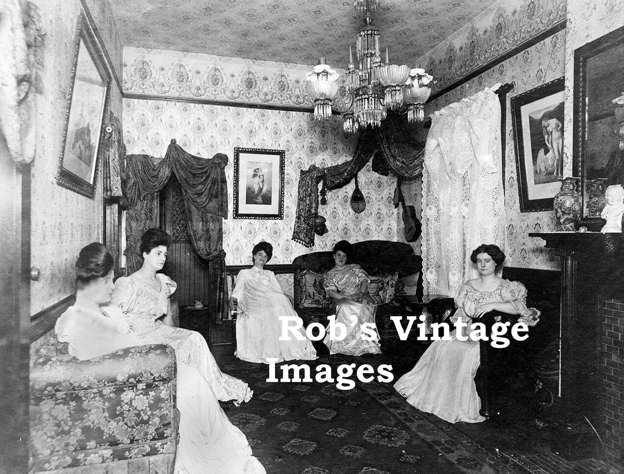 Klondike Old West Photo  Climax Parlor House Brothel Girls Soiled Doves 1898