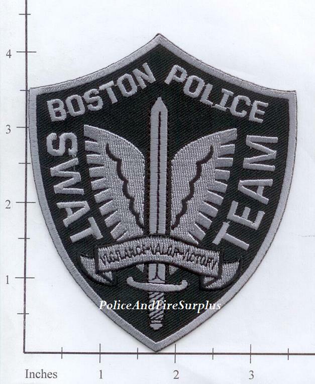 Massachusetts - Boston SWAT Team MA Police Dept Patch - Subdued
