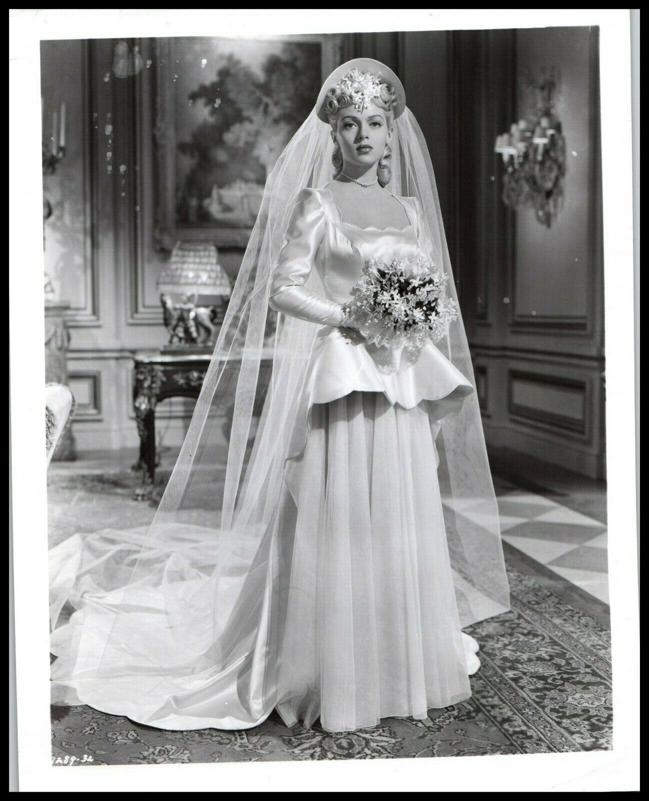 Lana Turner in Marriage Is a Private Affair (1944) BRIDE DRESS 50s Photo C 2