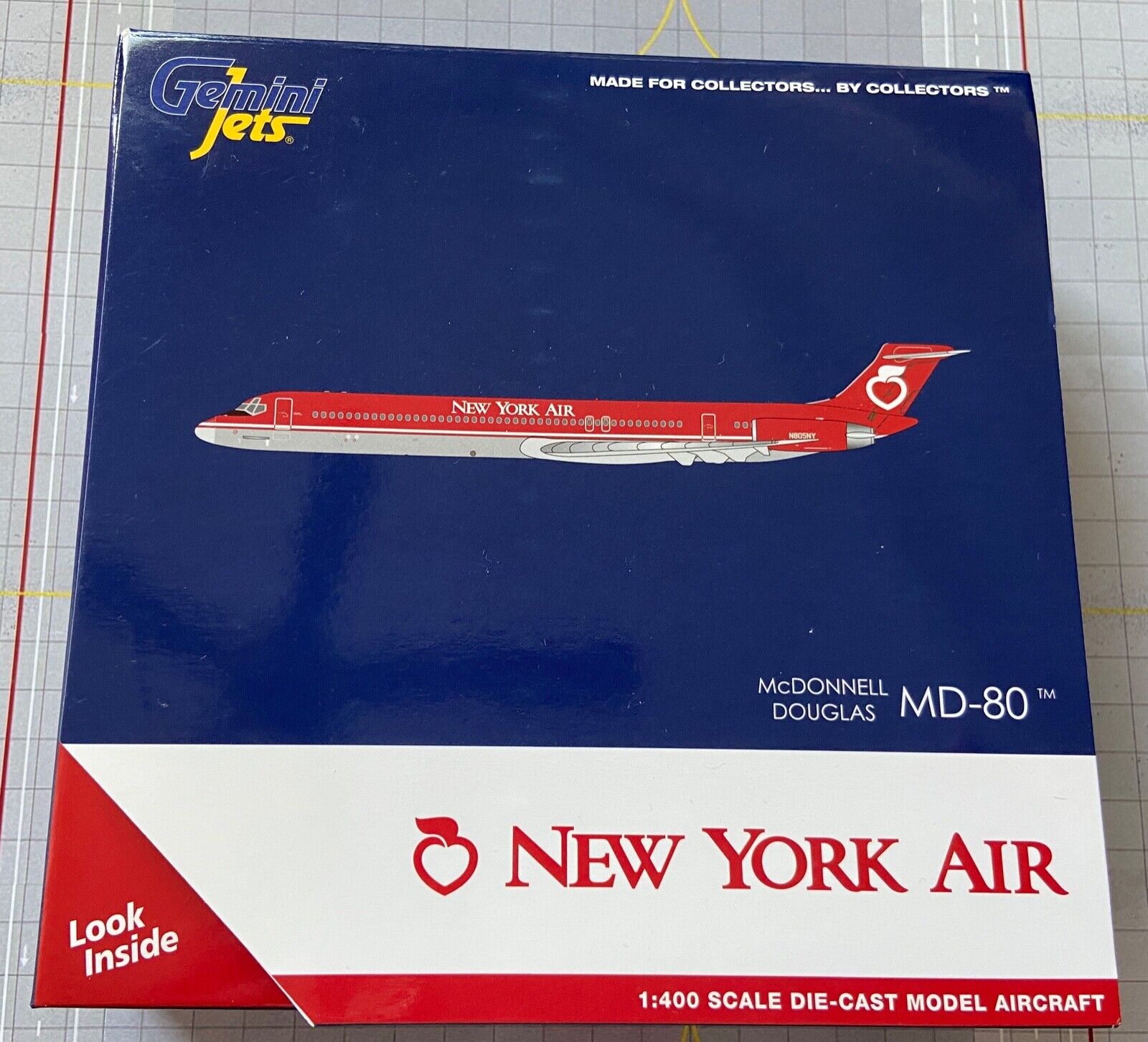 Gemini Jets  New York Air MD-80 N805NY 1:400 scale