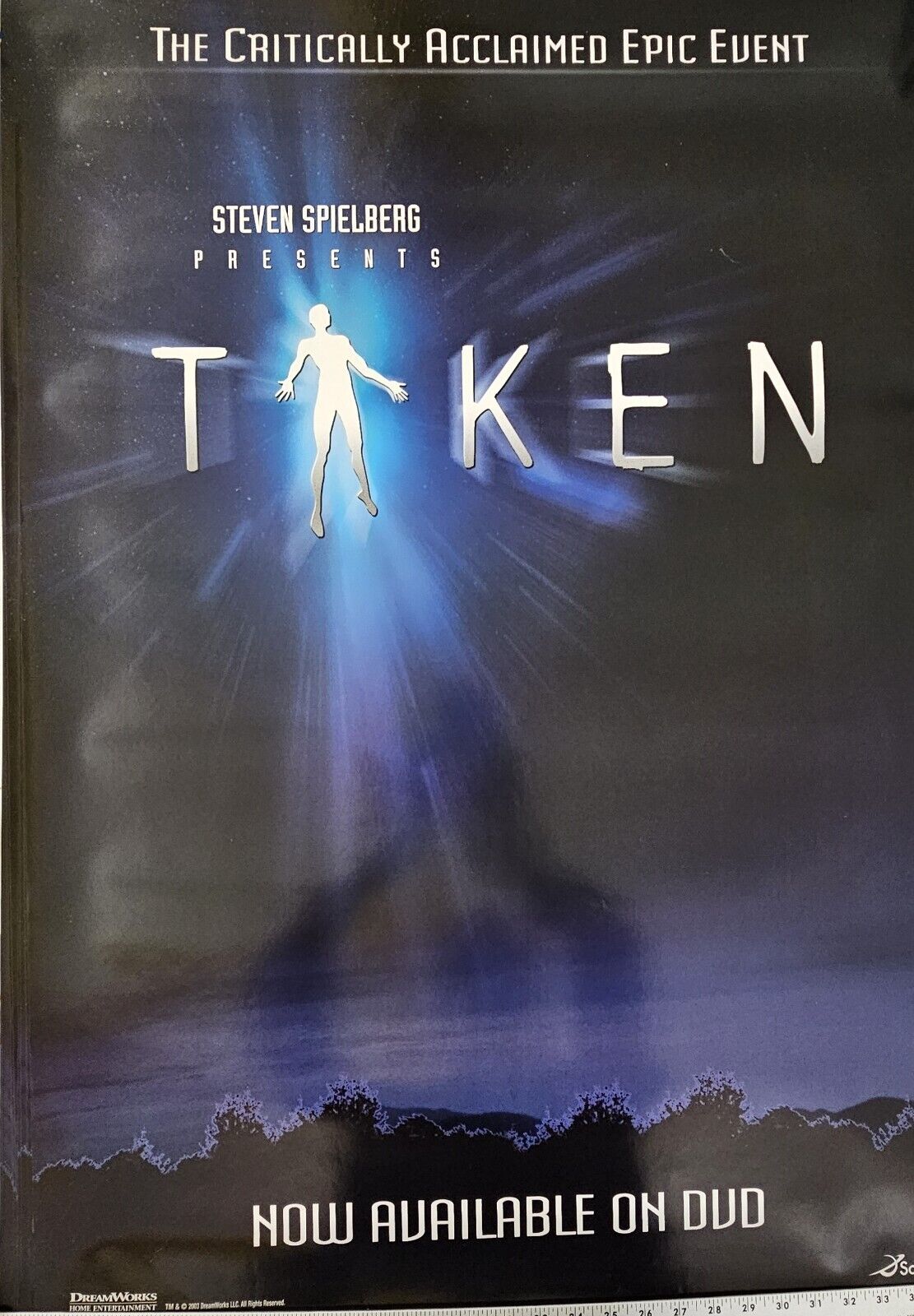 Steven Spielberg's SciFi thriller TAKEN 27 x 40  DVD movie poster