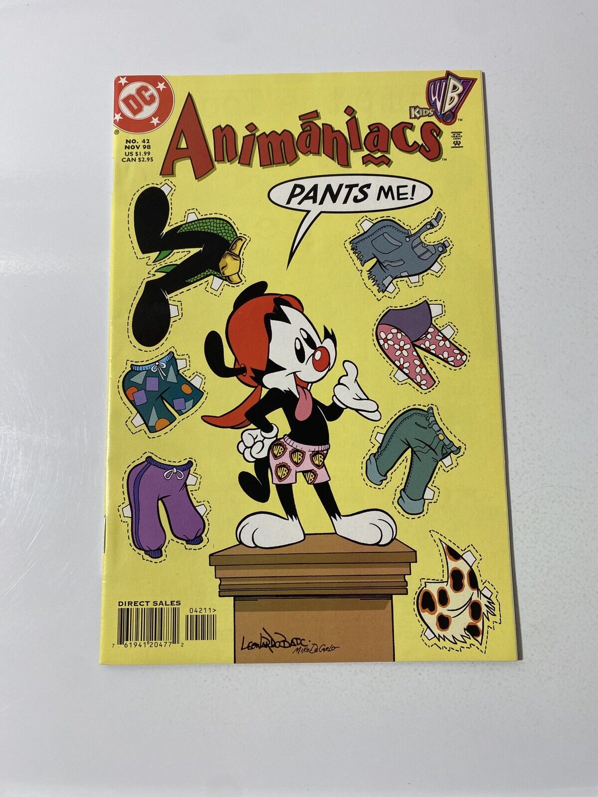 Animaniacs #42 DC Comics 1998 Low Print Run Based On WB Cartoon