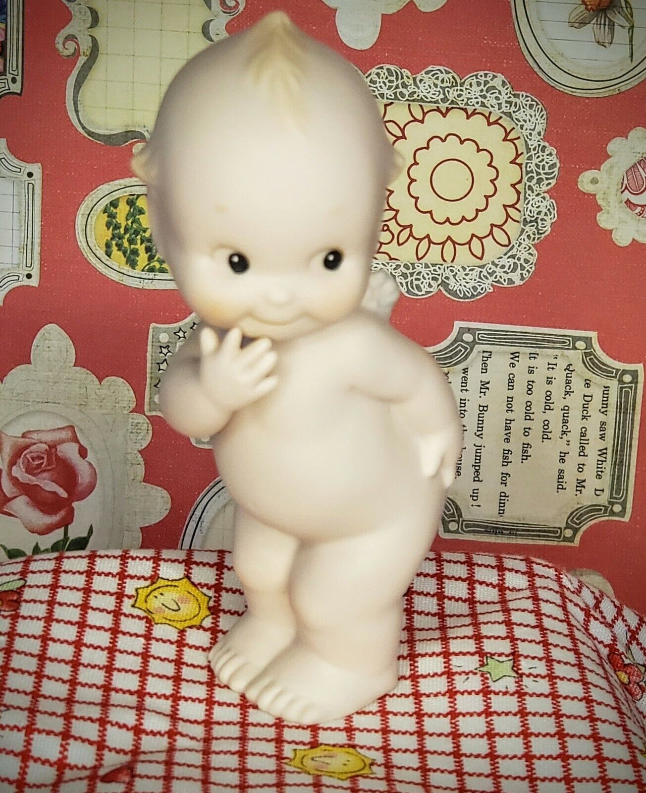 Vintage Kewpie Doll Porcelain Figure Cheeky