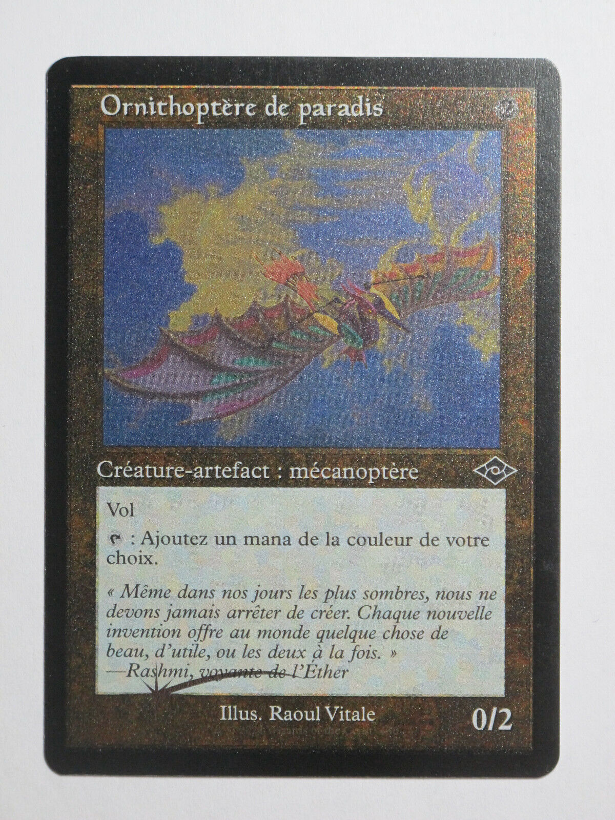Foil etched Ornithopter of Paradise MTG Magic VF NM Paradise Ornithopter