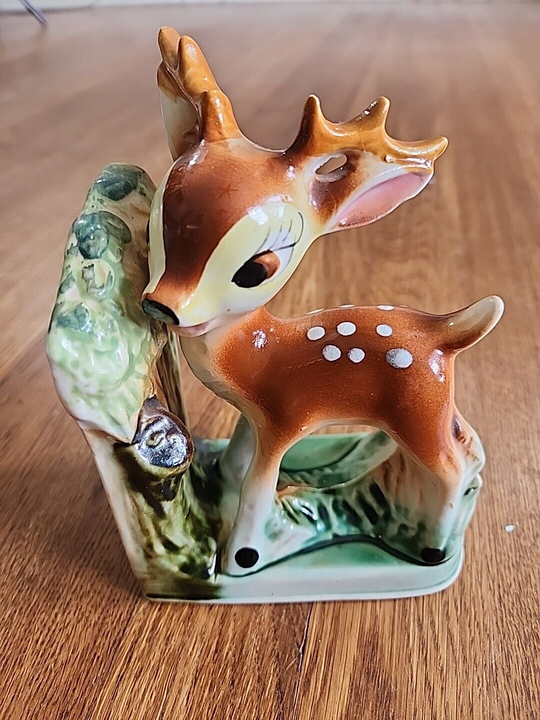 Vintage Bambi Deer Fawn Single Bookend Japan MCM