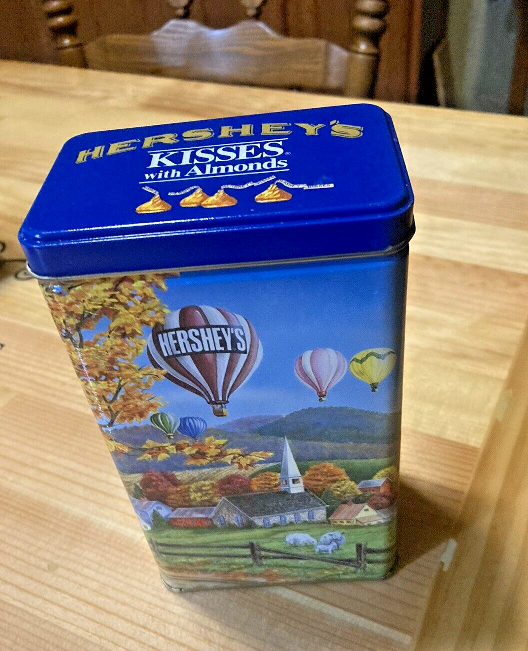 Vintage 1994 Hershey's Kisses With Almonds Empty Hometown #11 Collector Tin