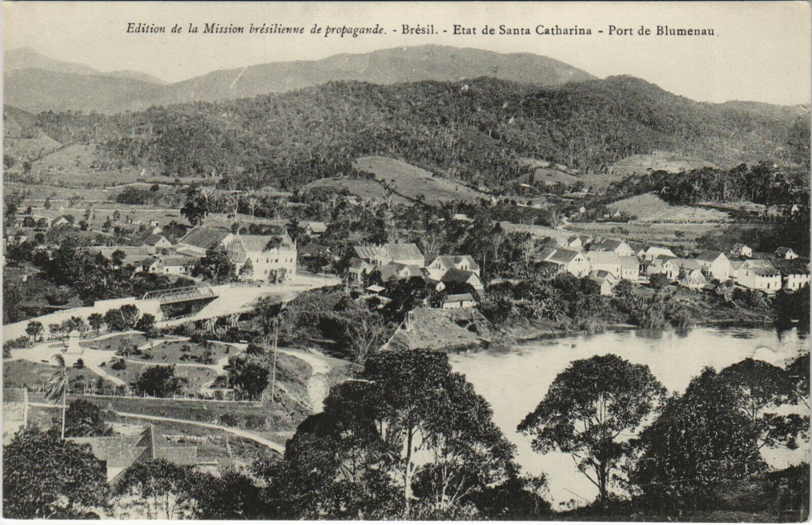 PC BRAZIL, STATE OF SANTA CATHARINA, BLUMENAU, vintage postcard (b36261)