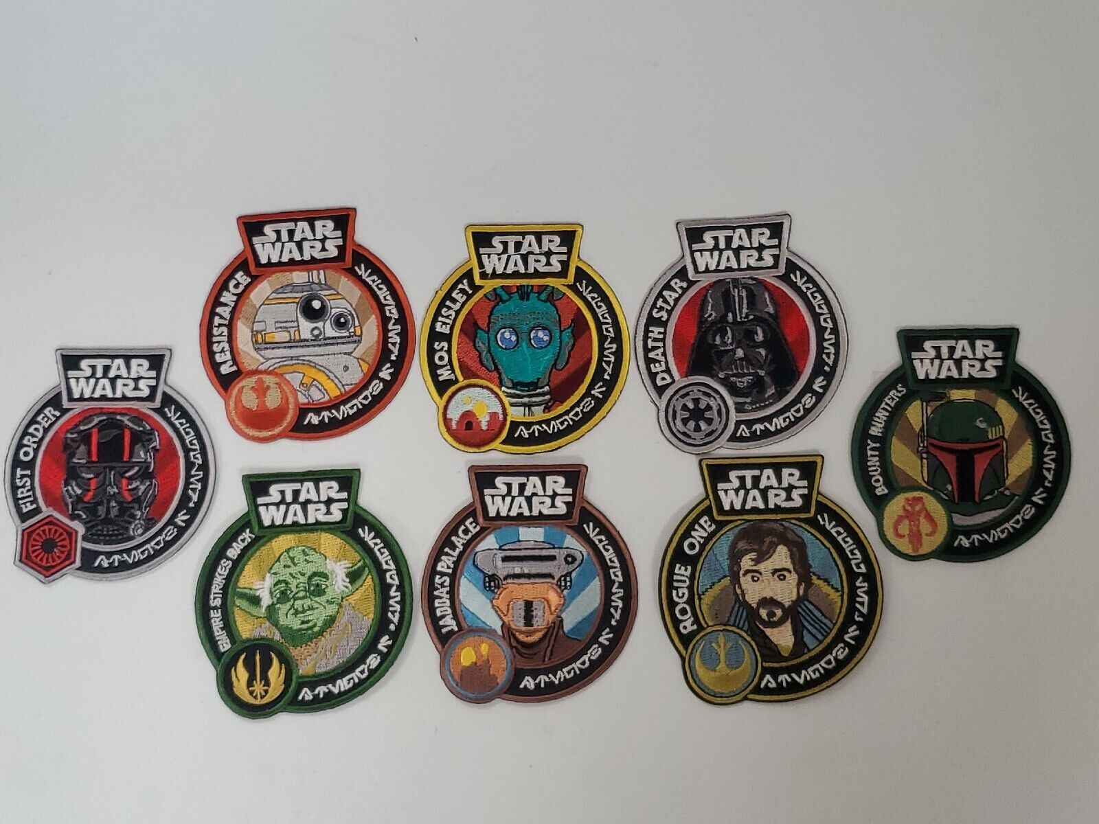 AUTHENTIC Star Wars Lot of 8 Patches Mos Eisley Resistance, Dead Star & More NEW