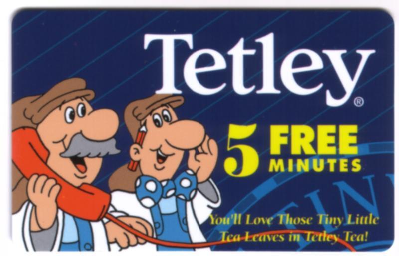 5m Tetley Tea Characters: Complete Puzzle Set of 6 Phone Card