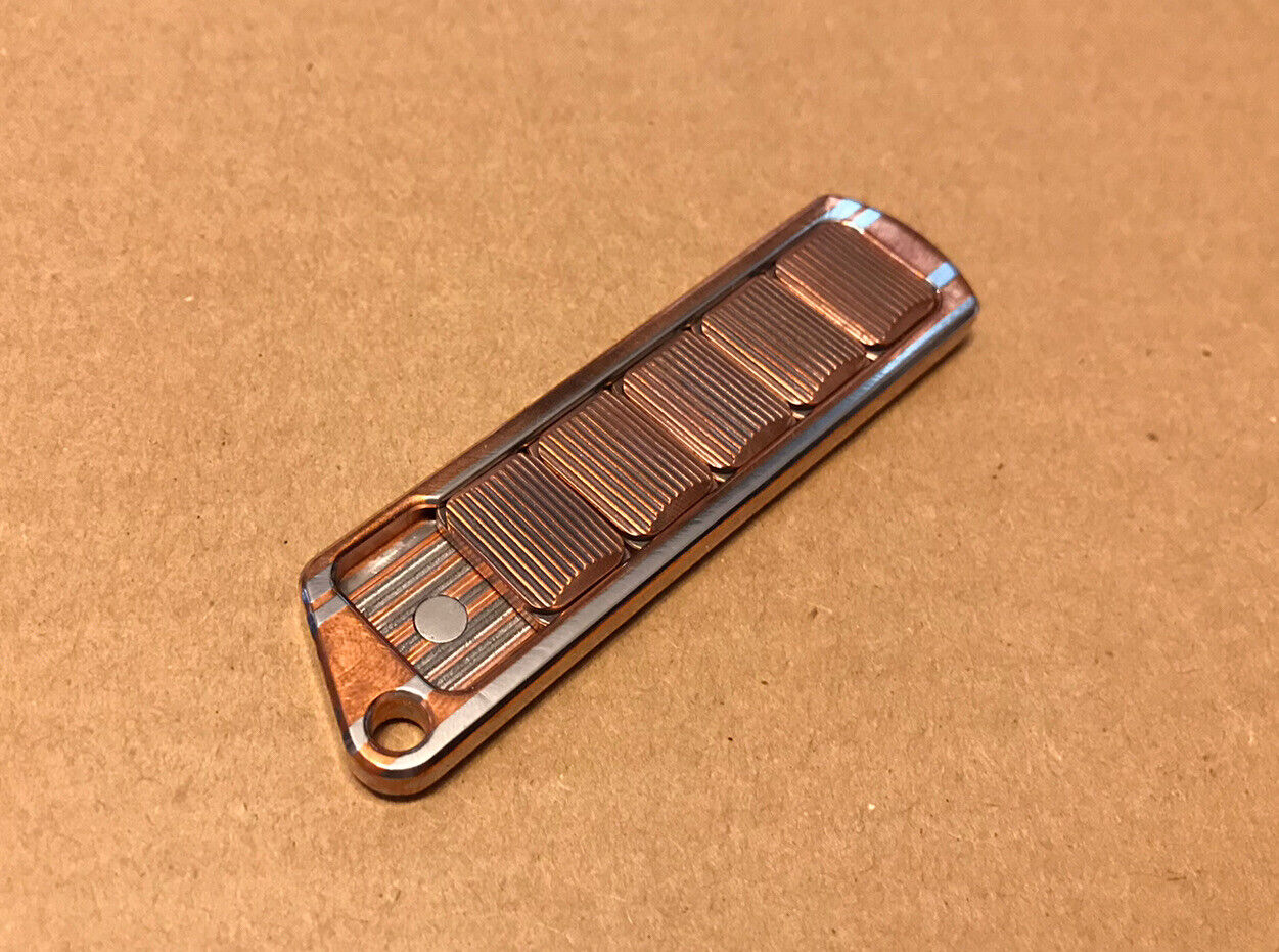 Superconductor And Copper Haptic Fidget Slider - Very Rare -  “pea-pod” Type EDC