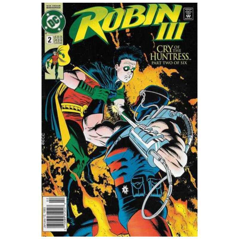 Robin III: Cry of the Huntress #2 Newsstand in NM minus condition. DC comics [s/