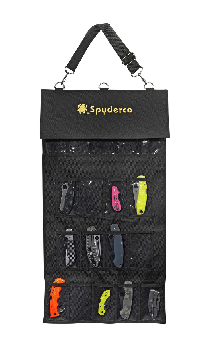 Spyderco Small SpyderPac 18-Knife Carrying Case Black Polyester Cordura SP2