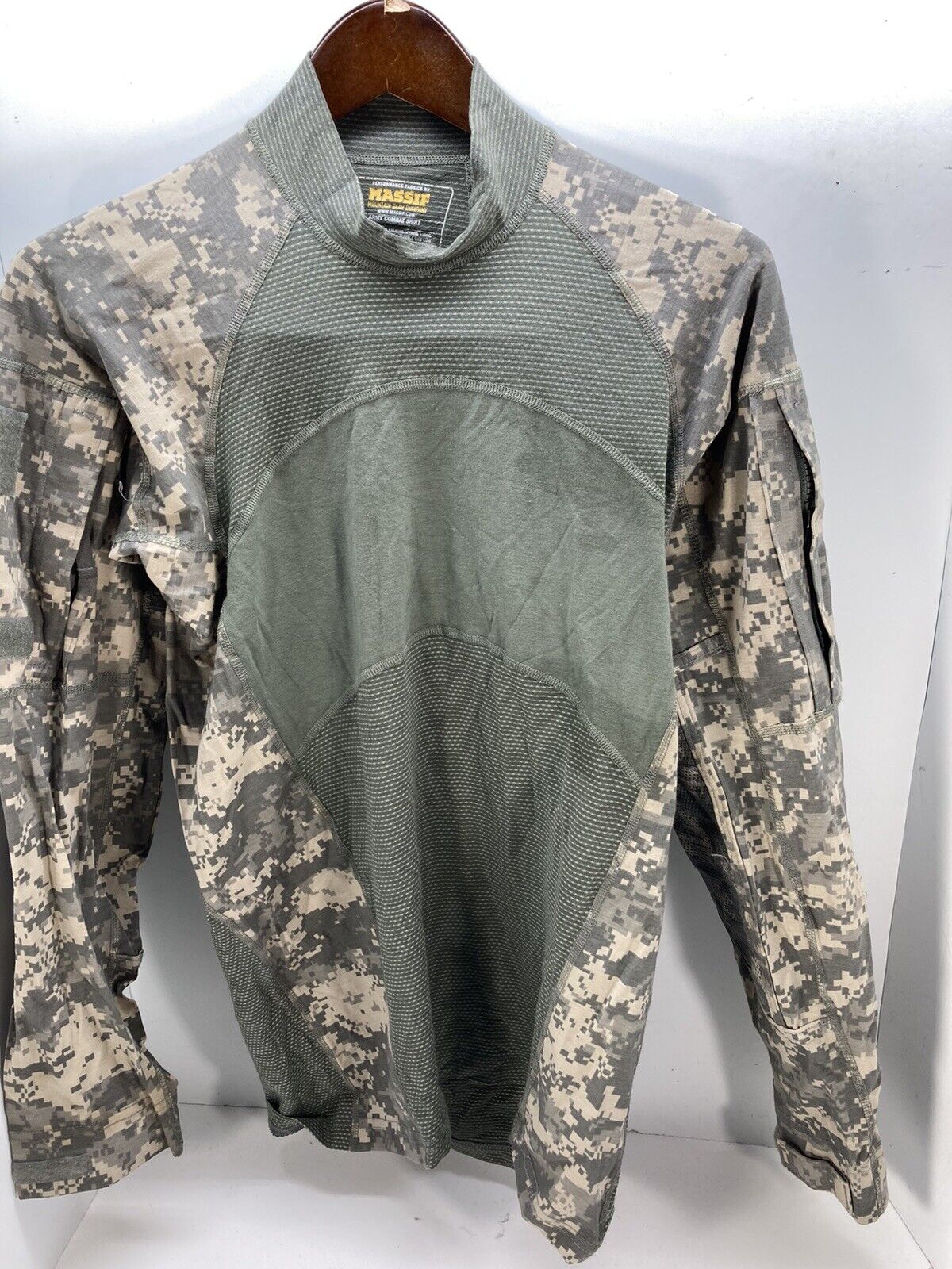 Massif US ARMY COMBAT SHIRT Flame Resistant ACU CAMO Med Padded Elbow Free S/H