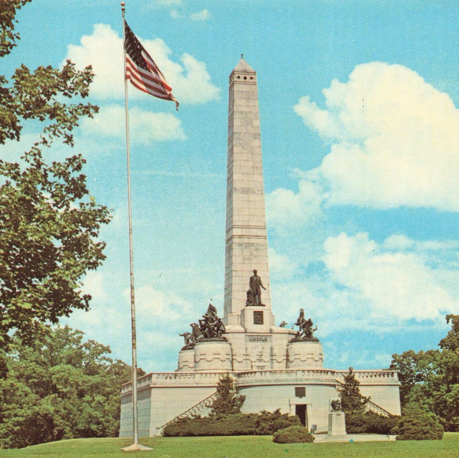 Springfield Illinois IL President Lincoln Tomb Cemetery Unused Ephemera Postcard