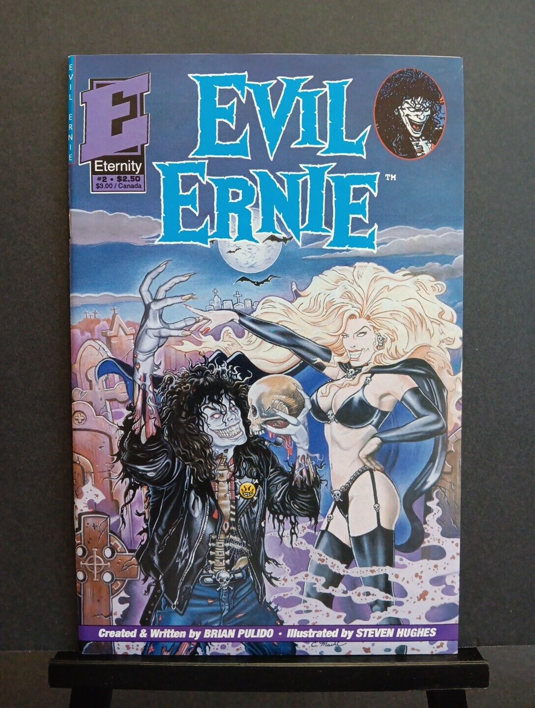 Evil Ernie #2 VF+ Rare First Lady Death Cover Eternity Comics 1992 Brian Pulido