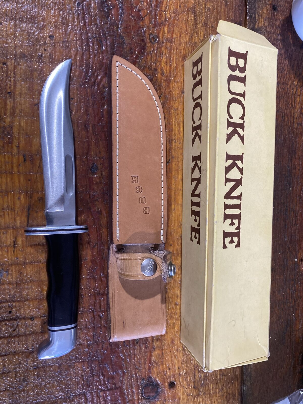 Excellent Vintage Buck Knives model 119 Special 1972-1986 USA Made. Rare Brown