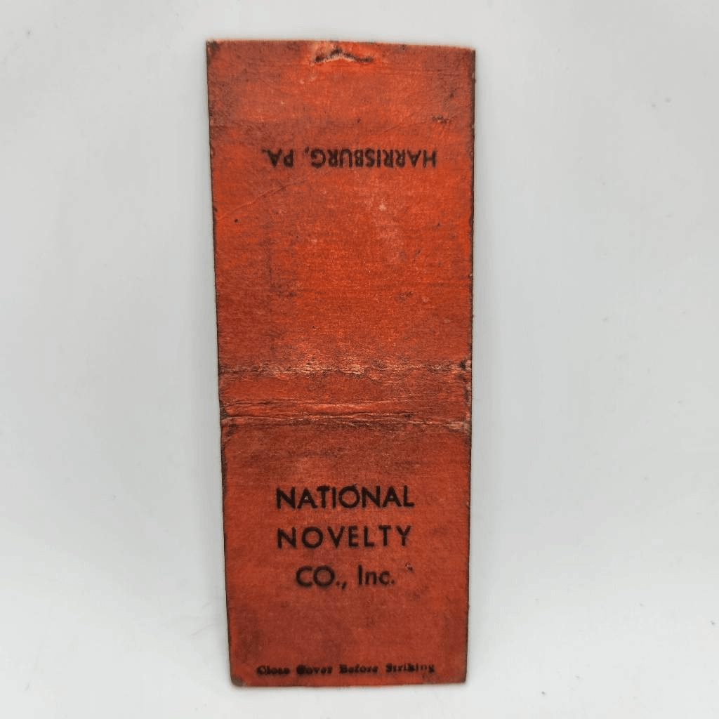 Vintage Bobtail Matchcover National Novelty Co Inc Harrisburg Pennsylvania