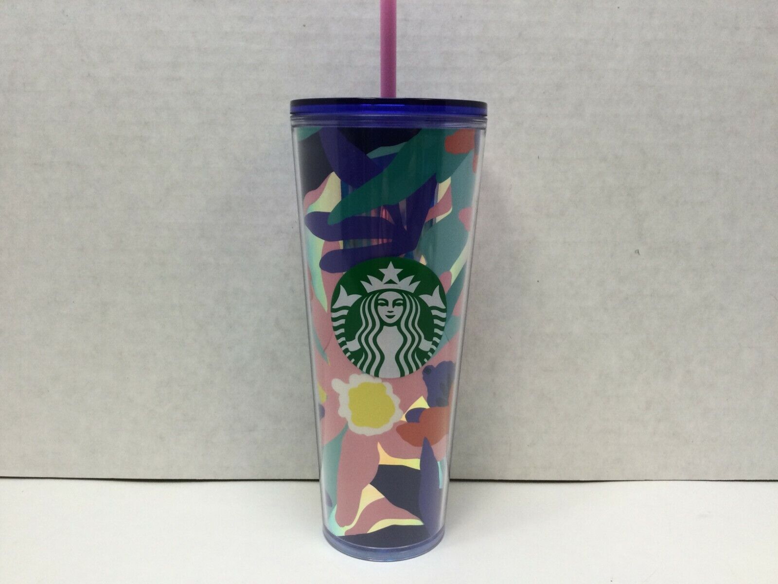Starbucks Mother’s Day 2021 Summer Floral Iridescent 24 Oz. Tumbler ~ NWT
