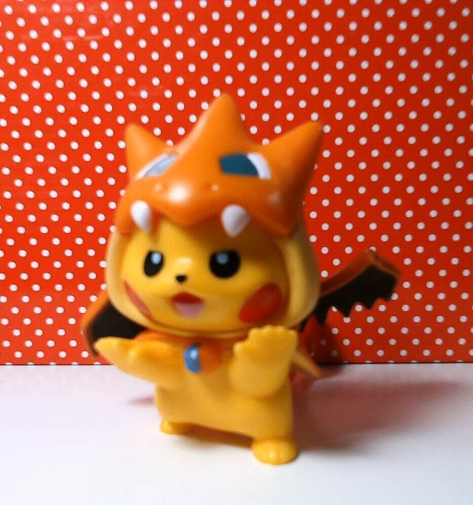 Pokemon Charizard Poncho Wearing Pikachu Figure