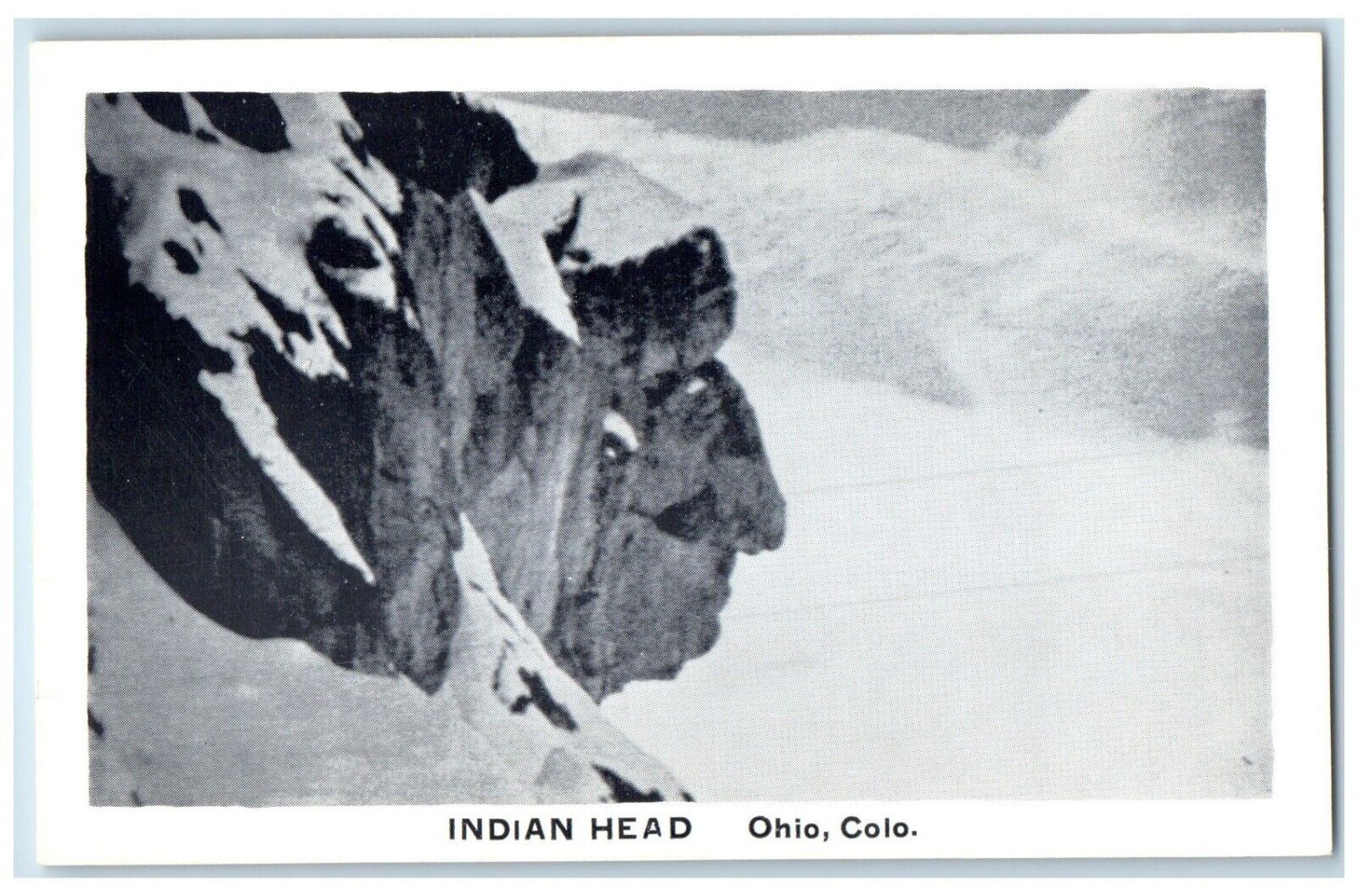 c1940 Scenic View Indian Head Ohio Colorado CO Linen Vintage Unposted Postcard