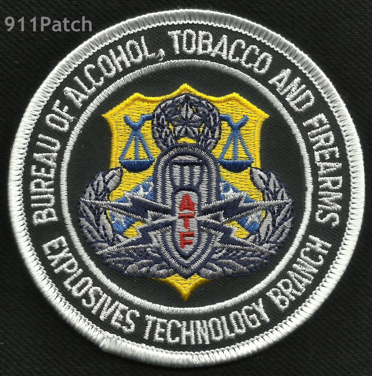 ATF - Alcohol Tobacco & Firearms - Explosives Technology Branch POLICE Patch