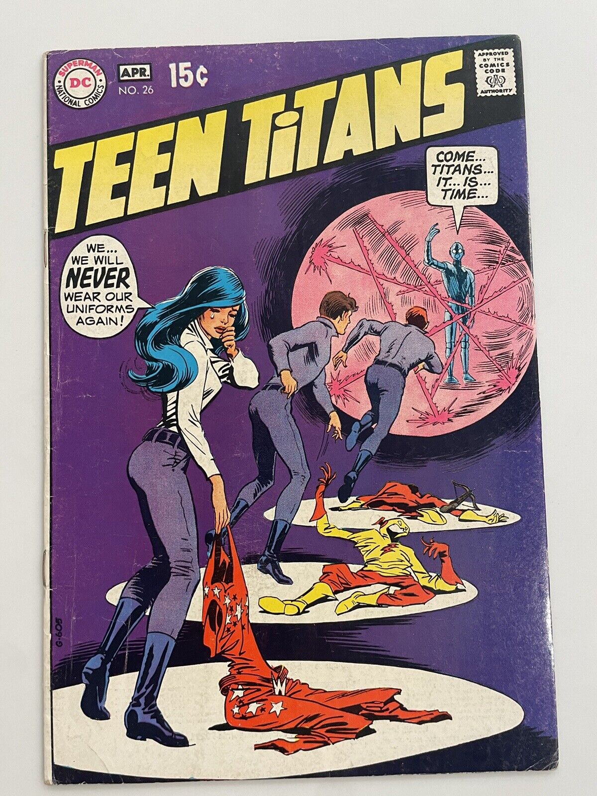 Teen Titans #26 VG 1st Appearance of Mal Duncan 1970 Bronze Age DC Comics
