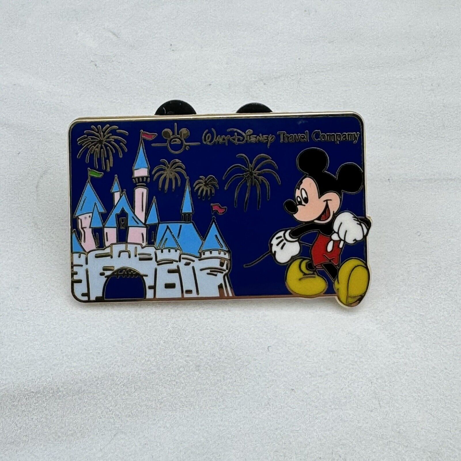 Walt Disney Travel Company Trading Pin Castle Mickey Fireworks LE