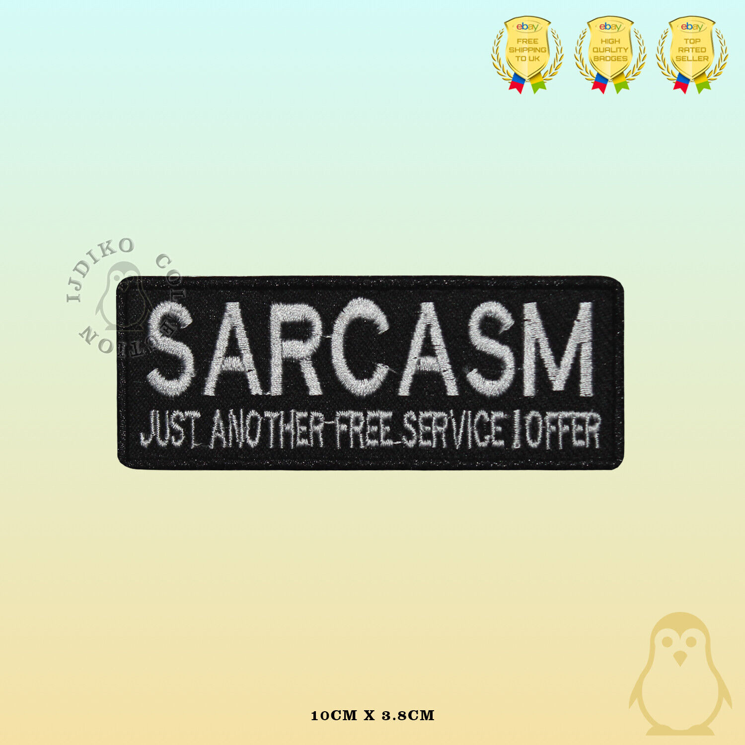 Sarcasm Saying Bikers Embroidered Iron On Sew On Patch Badge