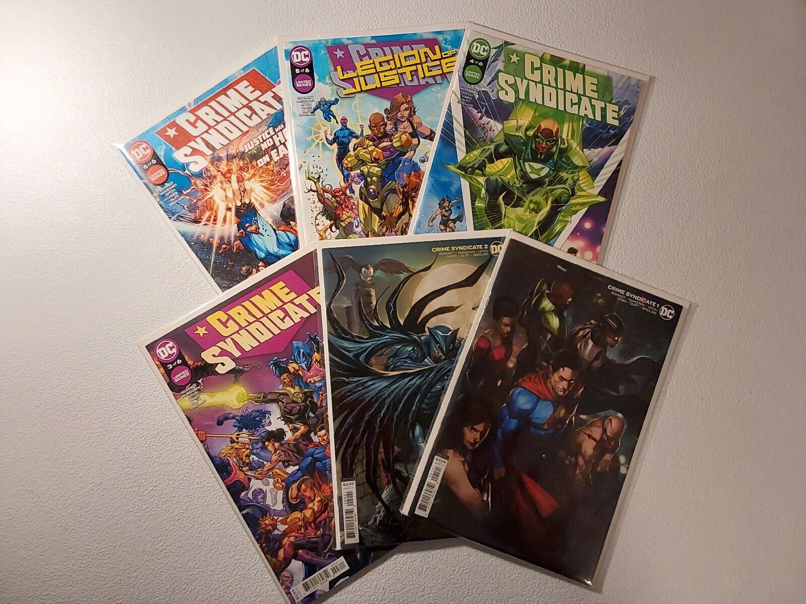 DC CRIME SYNDICATE LOT #1 #2 #3 #4 #5 #6 Complete Comic Books 2021