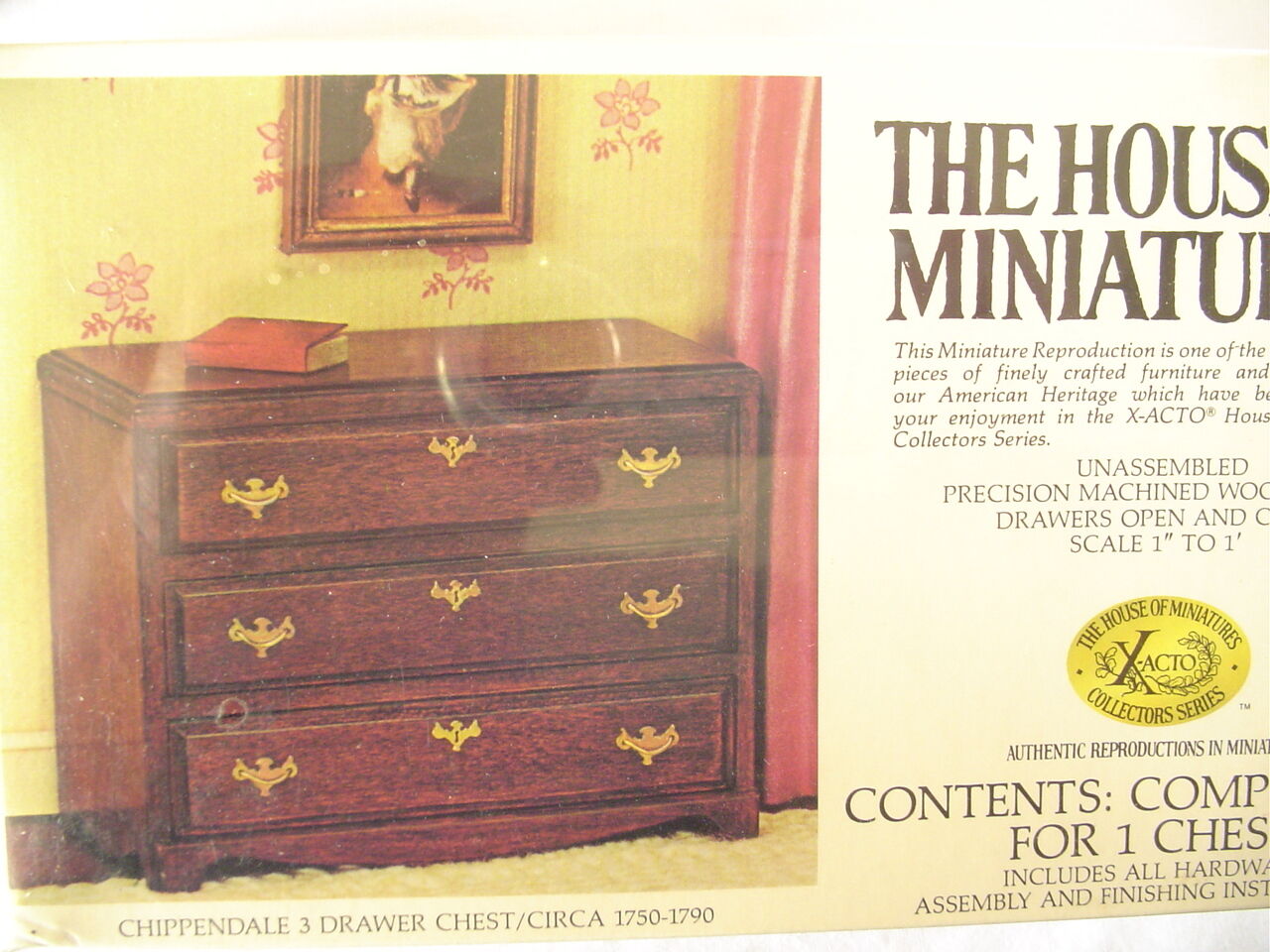 Doll Furniture House Of Miniatures Unassembled Chippendale Chest