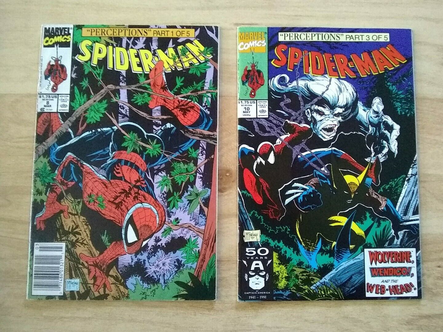 Spider-Man #8 & #10 Perceptions Part 1 & 3 McFarlane  Wendigo