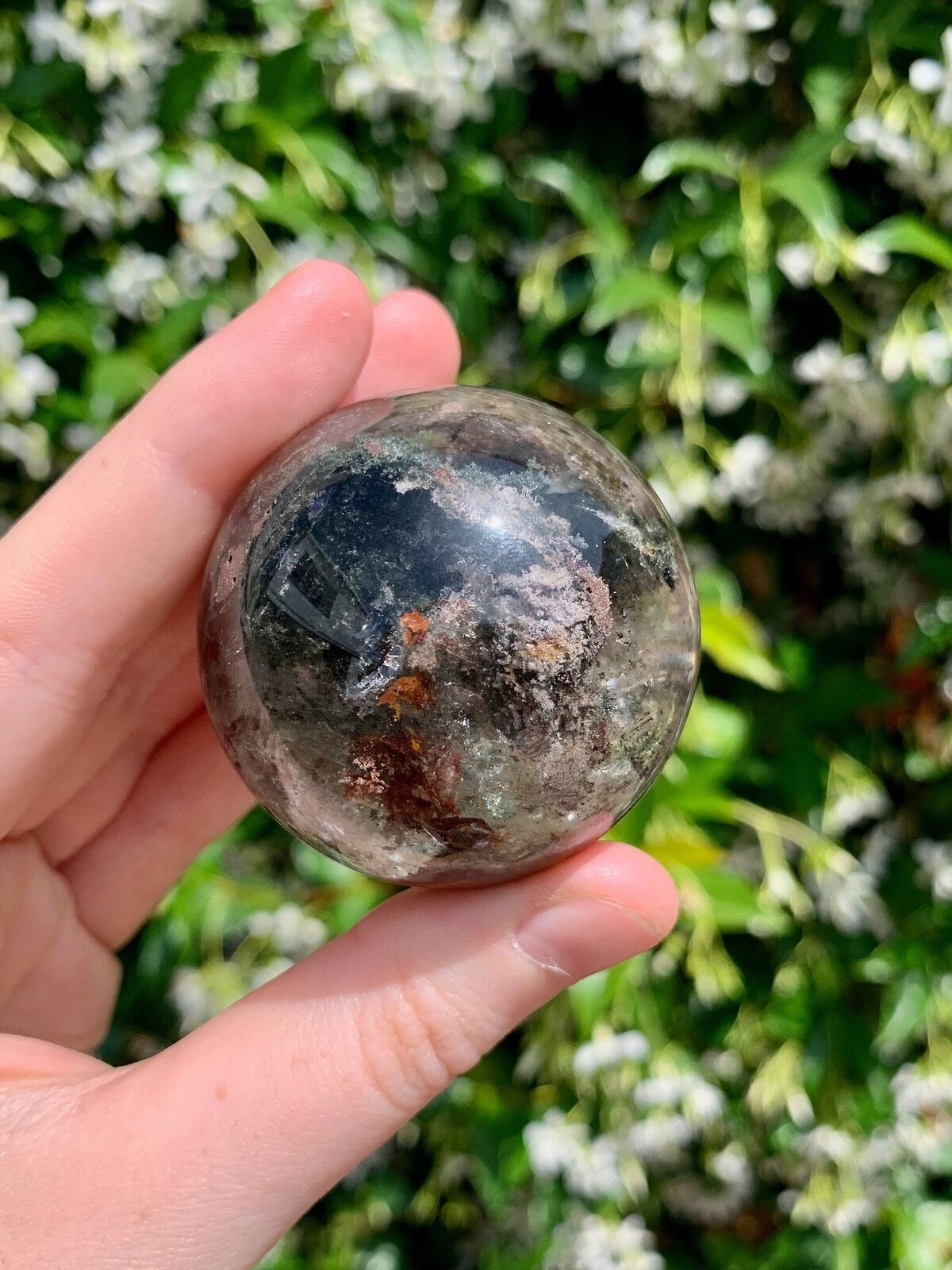 Extra Grade Garden Quartz Sphere from Brazil