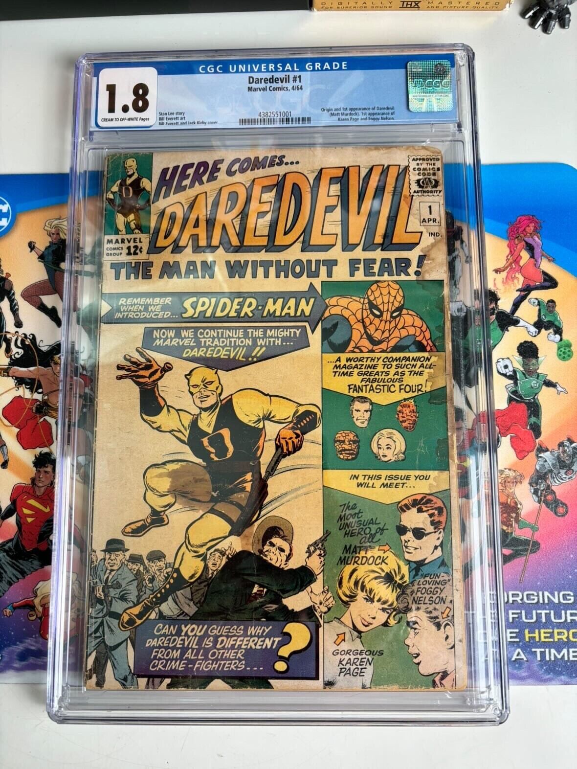 Daredevil #1 1964 CGC 1.8 1st Appearance Key Silver Age Comic Book Graded