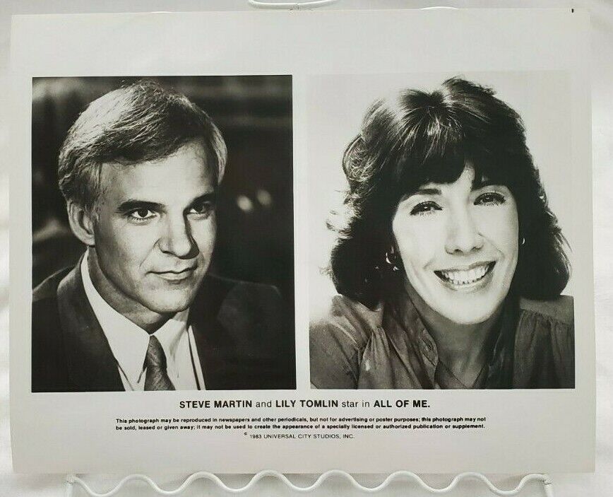 1983 Press Photo Steve Martin and Lily Tomlin Star in All of Me 8 x 10 Glossy