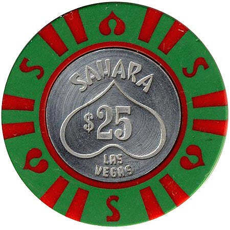 Sahara Casino Las Vegas Nevada $25 Chip 1970s
