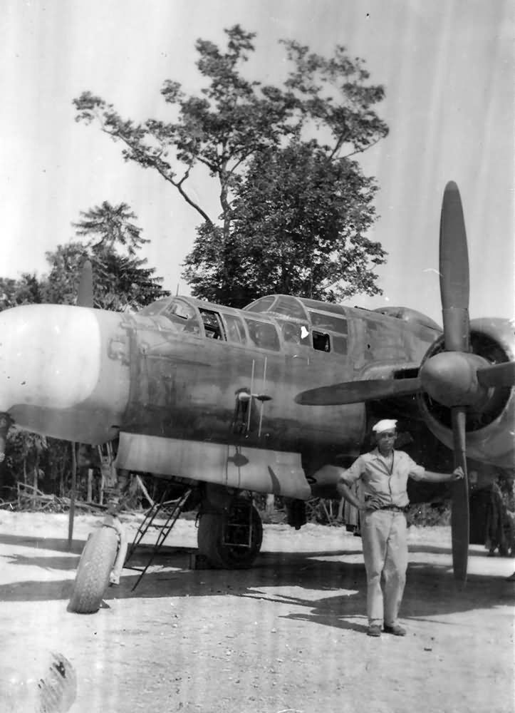 WWII B&W Photo P-61 Black Widow Night Fighter WW2 World War Two Pacific /5085