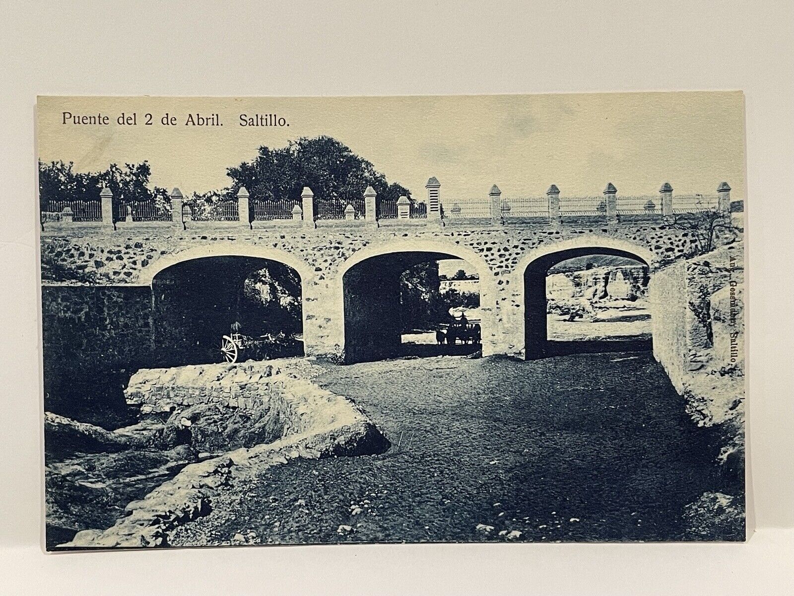 Puente del 2 de Abril. Saltillo. Mexico. Postcard.