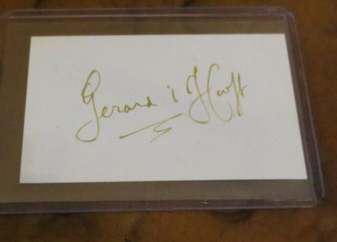 Gerard \'t Hooft Nobel Prize Physics 1999 signed autographed business card rare