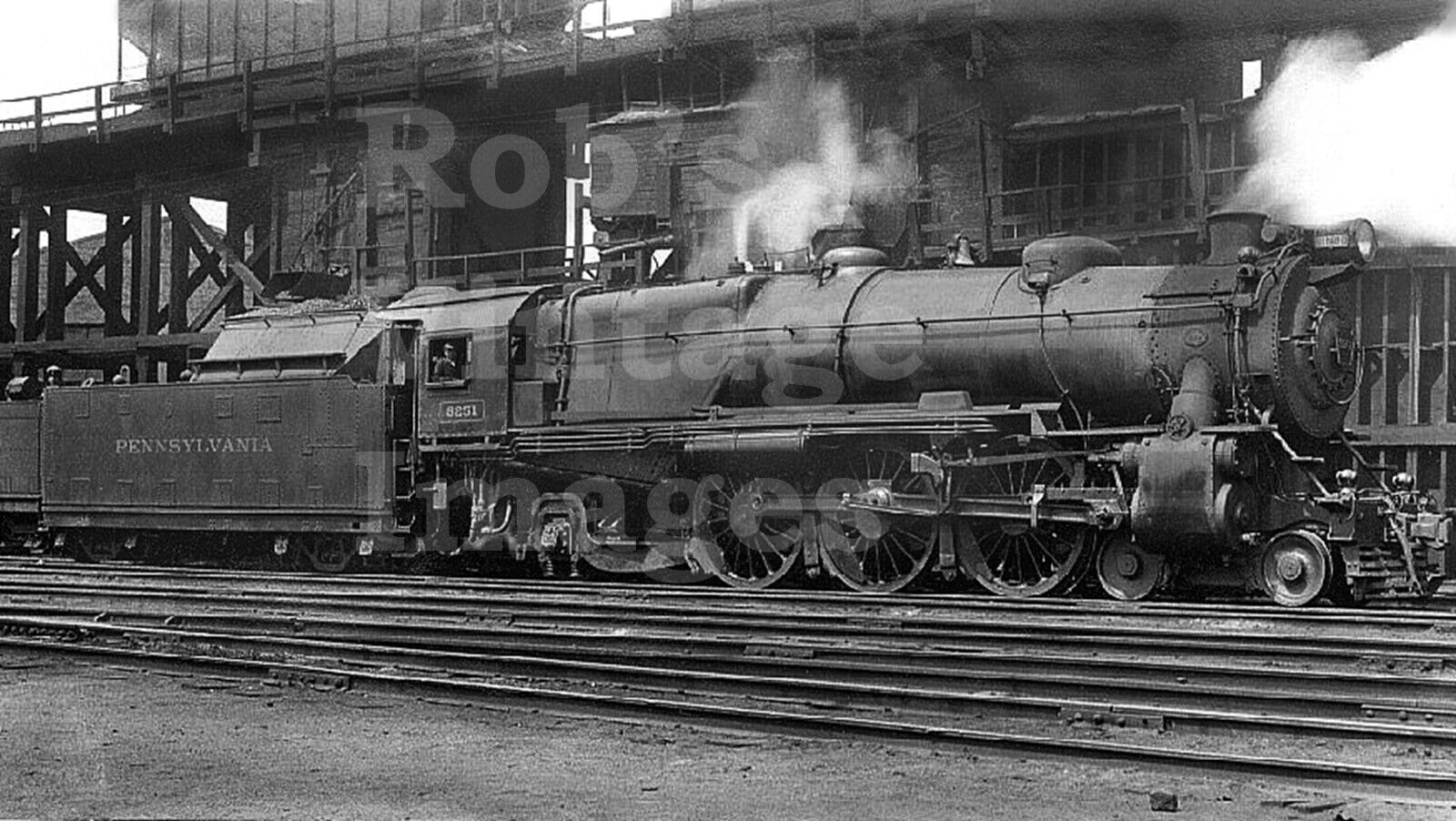  Pennsylvania Railroad  photo   #8251 K4 Pacific Steam  Locomotive PRR train 