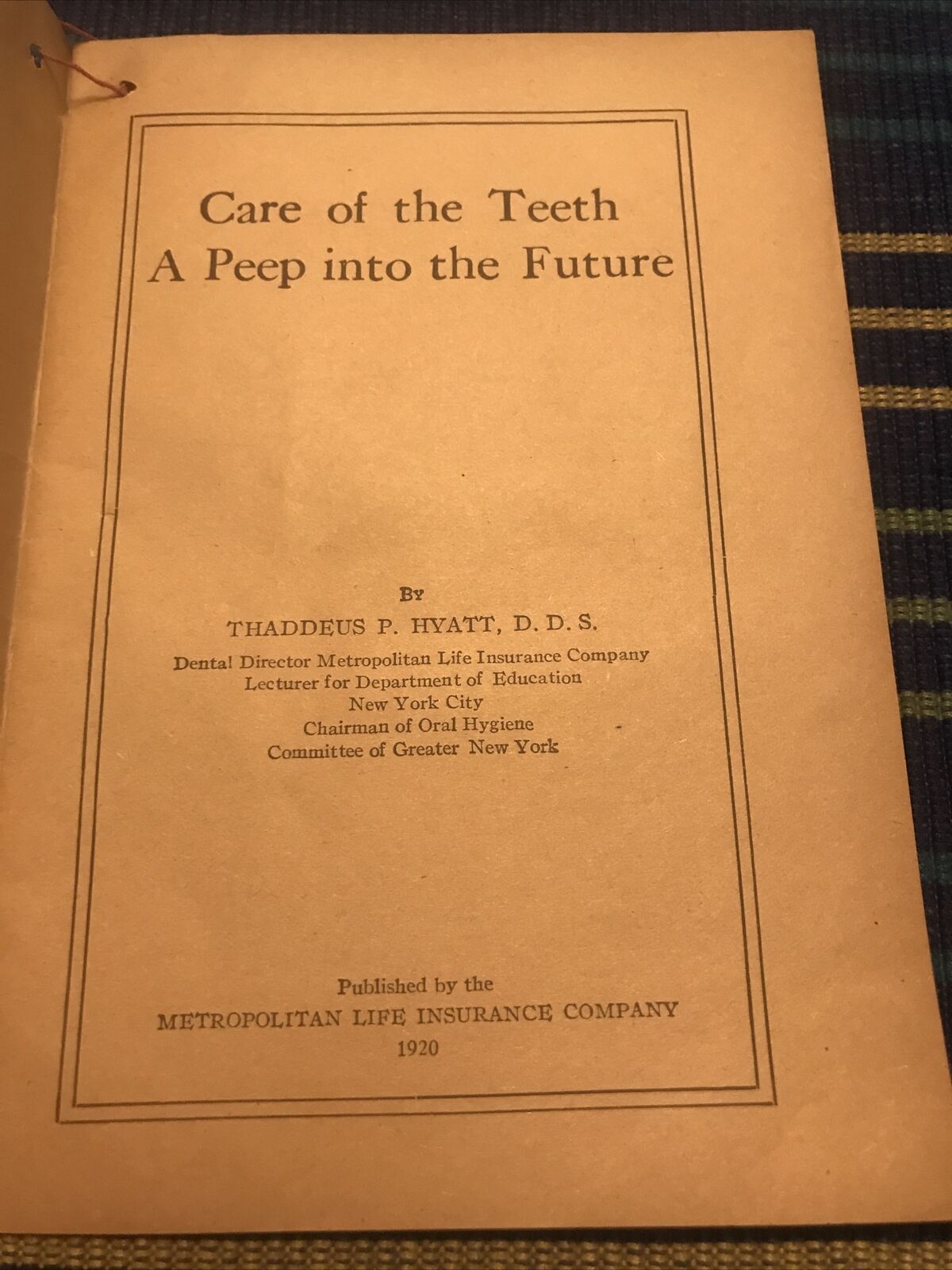 vintage dental booklet care of the teeth 1920 fd 22