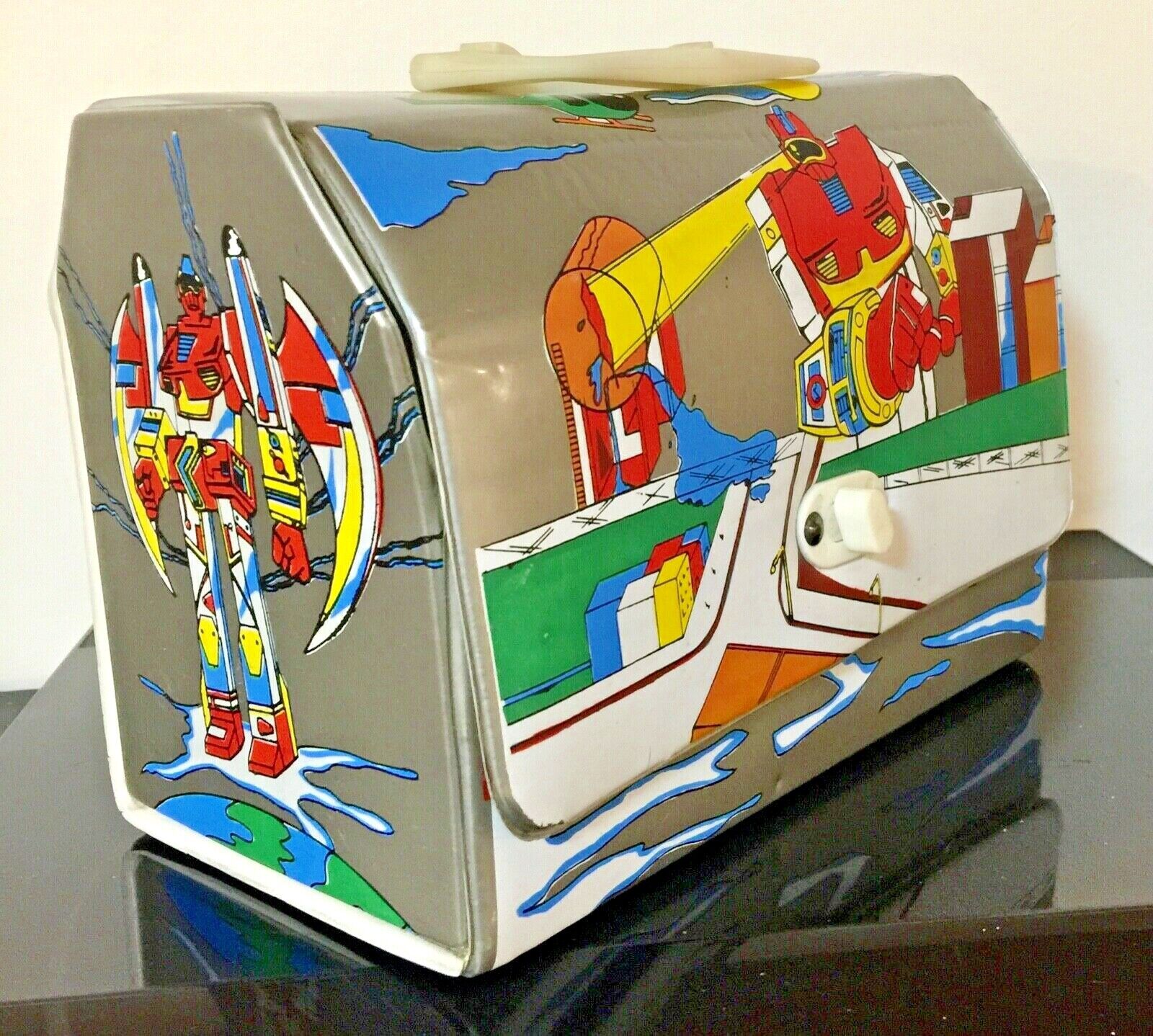 GIANT ROBOT 1984 MEXICO VINYL LUNCHBOX LUNCH BOX Gundam Voltron Mazzinger
