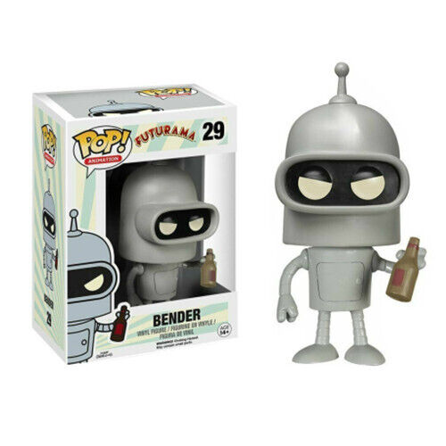 FUNKO POP Futurama Robot Grey Bender 29# Figure New With Protector