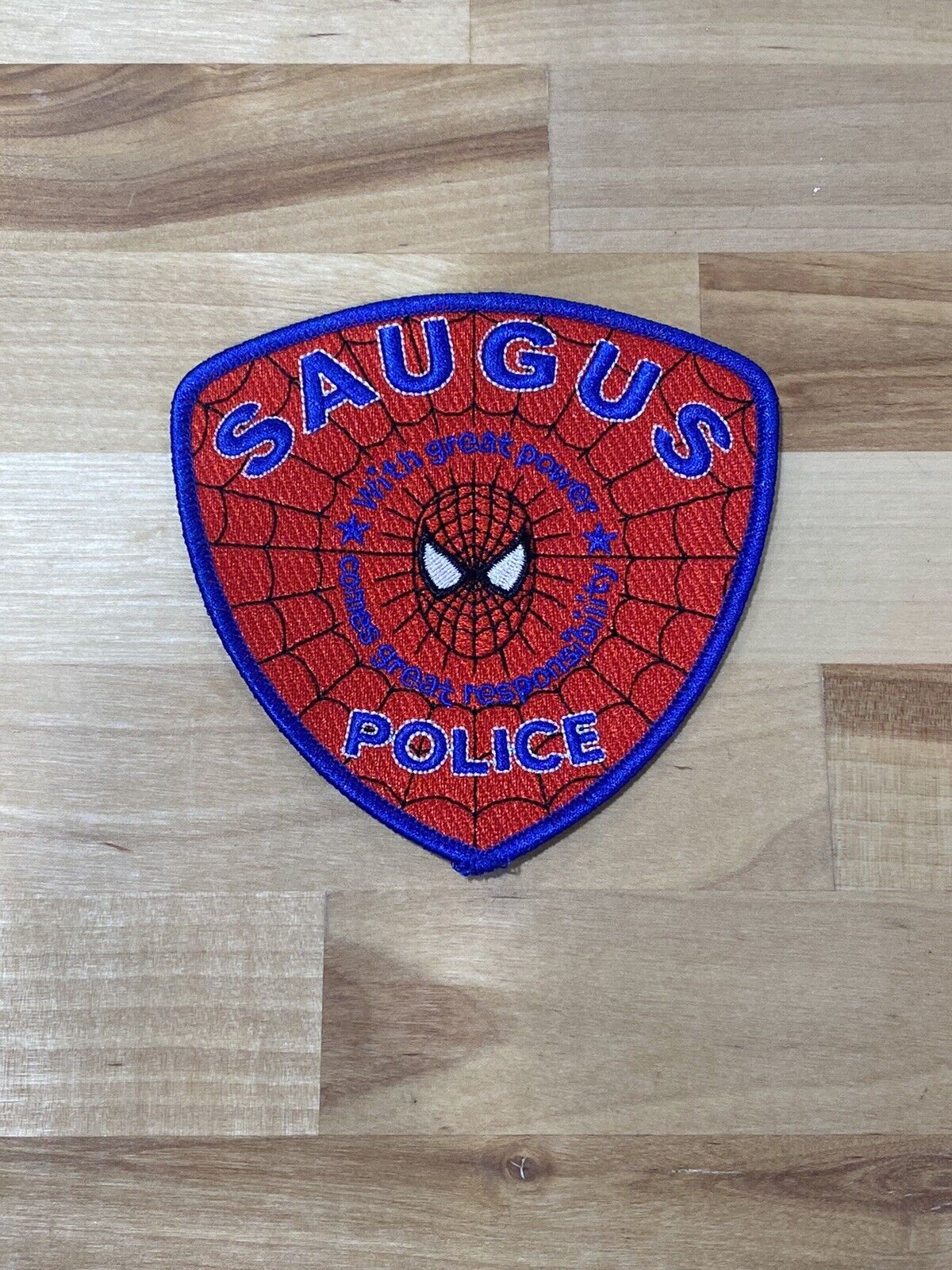 Saugus MA Police Department Spider-man Patch - New