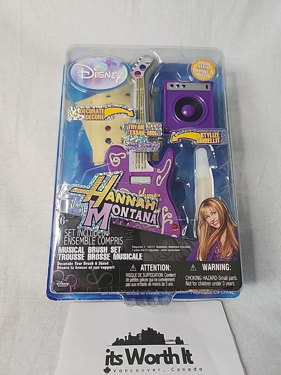 Disney Hannah Montana Musical Brush Set New Sealed Rare Collectable Discontinued